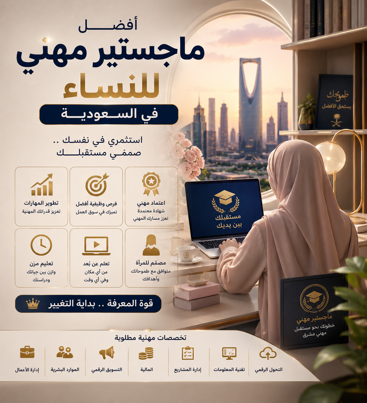 أفضل ماجستير مهني للنساء في السعودية