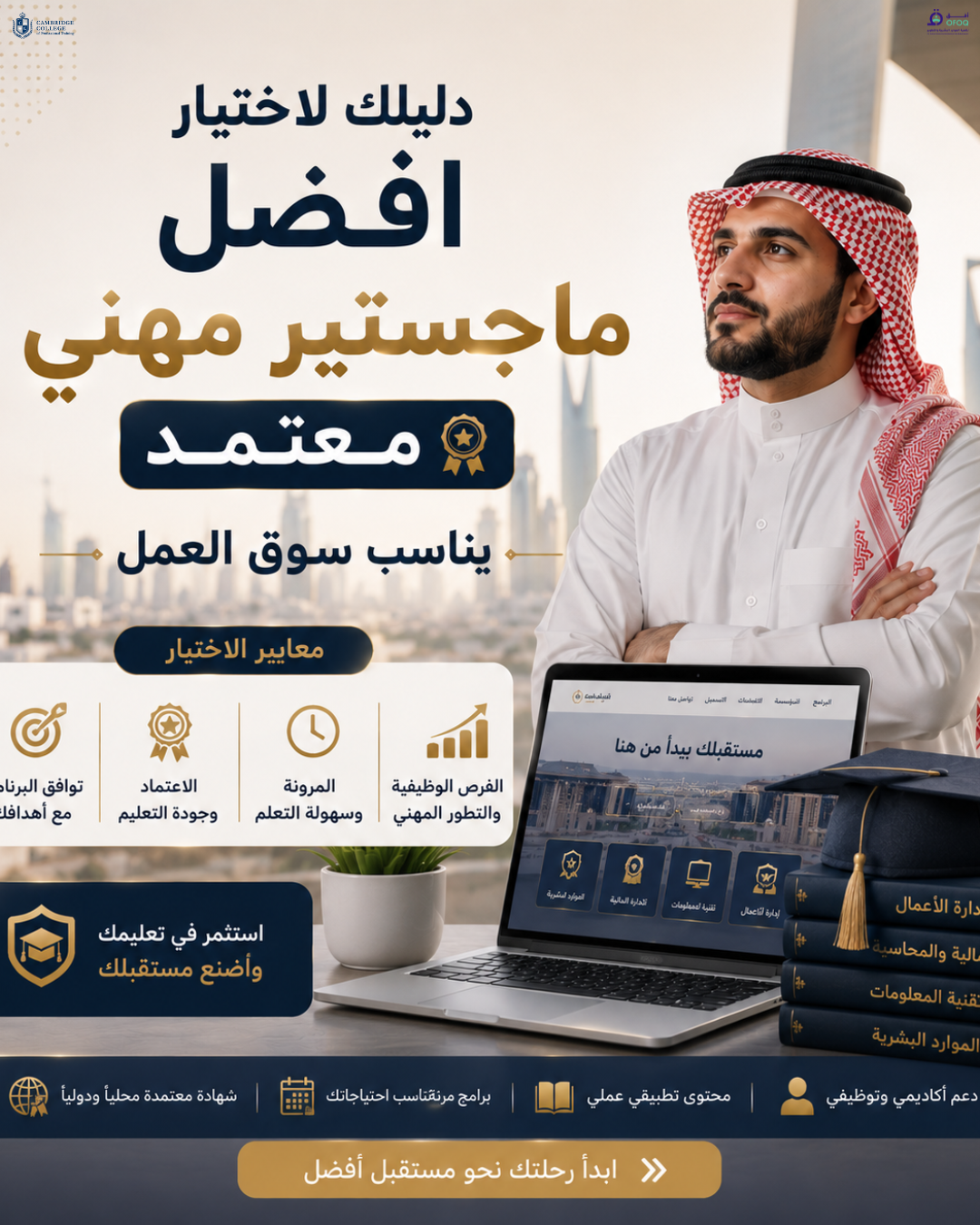 دليلك لاختيار افضل ماجستير مهني معتمد يناسب سوق العمل