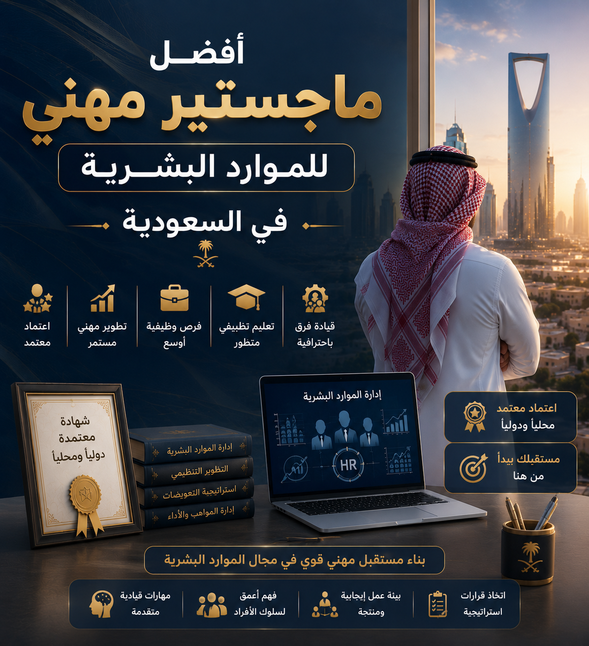 أفضل ماجستير مهني للموارد البشرية في السعودية 2026